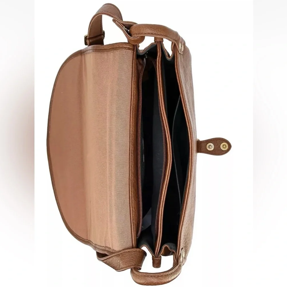 New large crossbody bag vintage effect - Picture 4 of 6